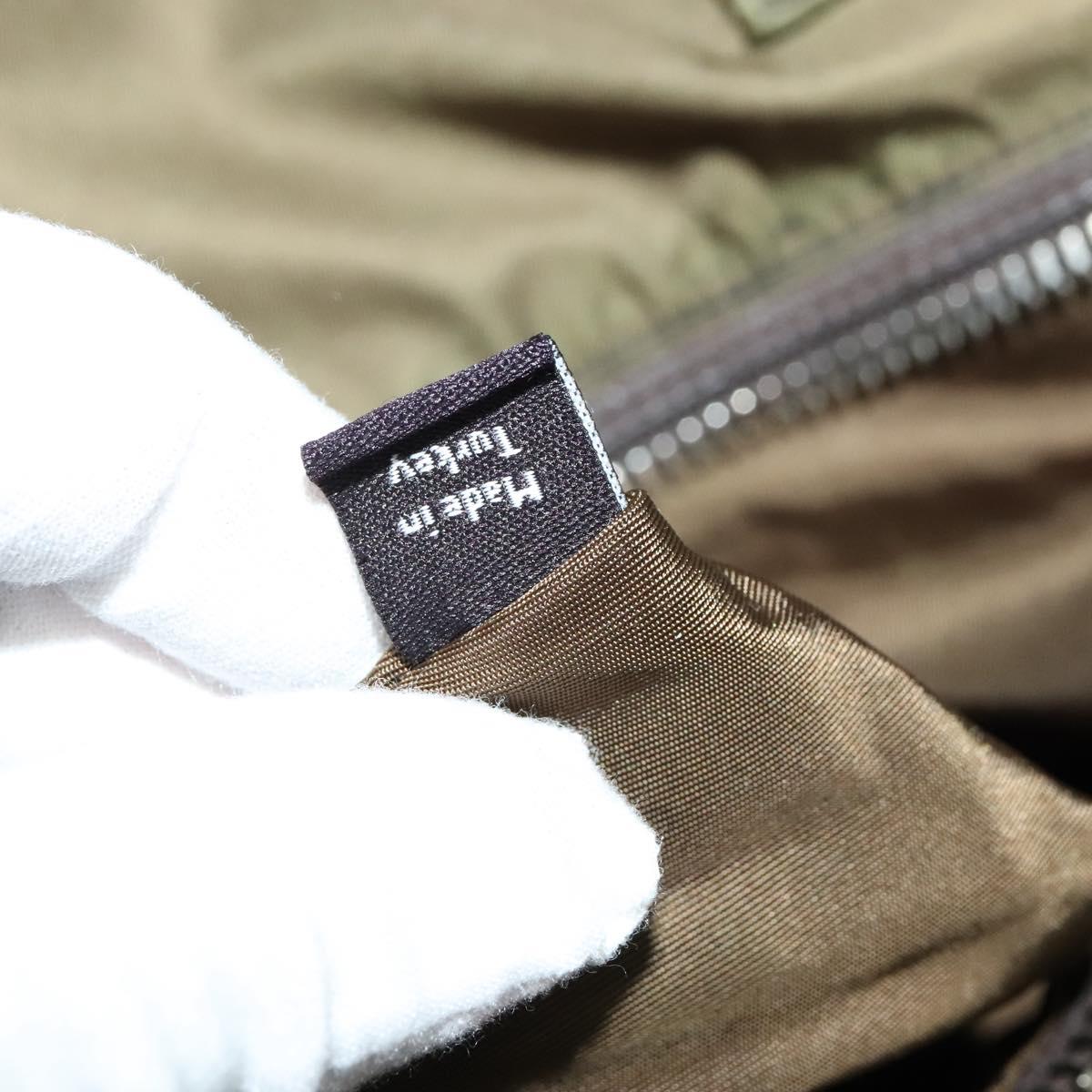 PRADA Hand Bag Nylon 2way Khaki Auth ac3713