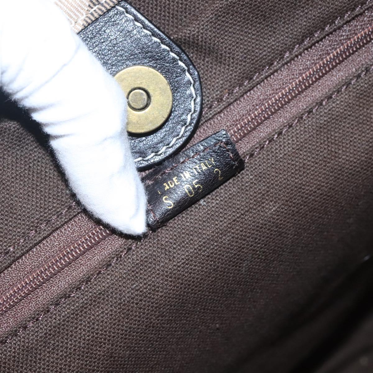 BURBERRY Shoulder Bag Canvas Red Auth ac3717