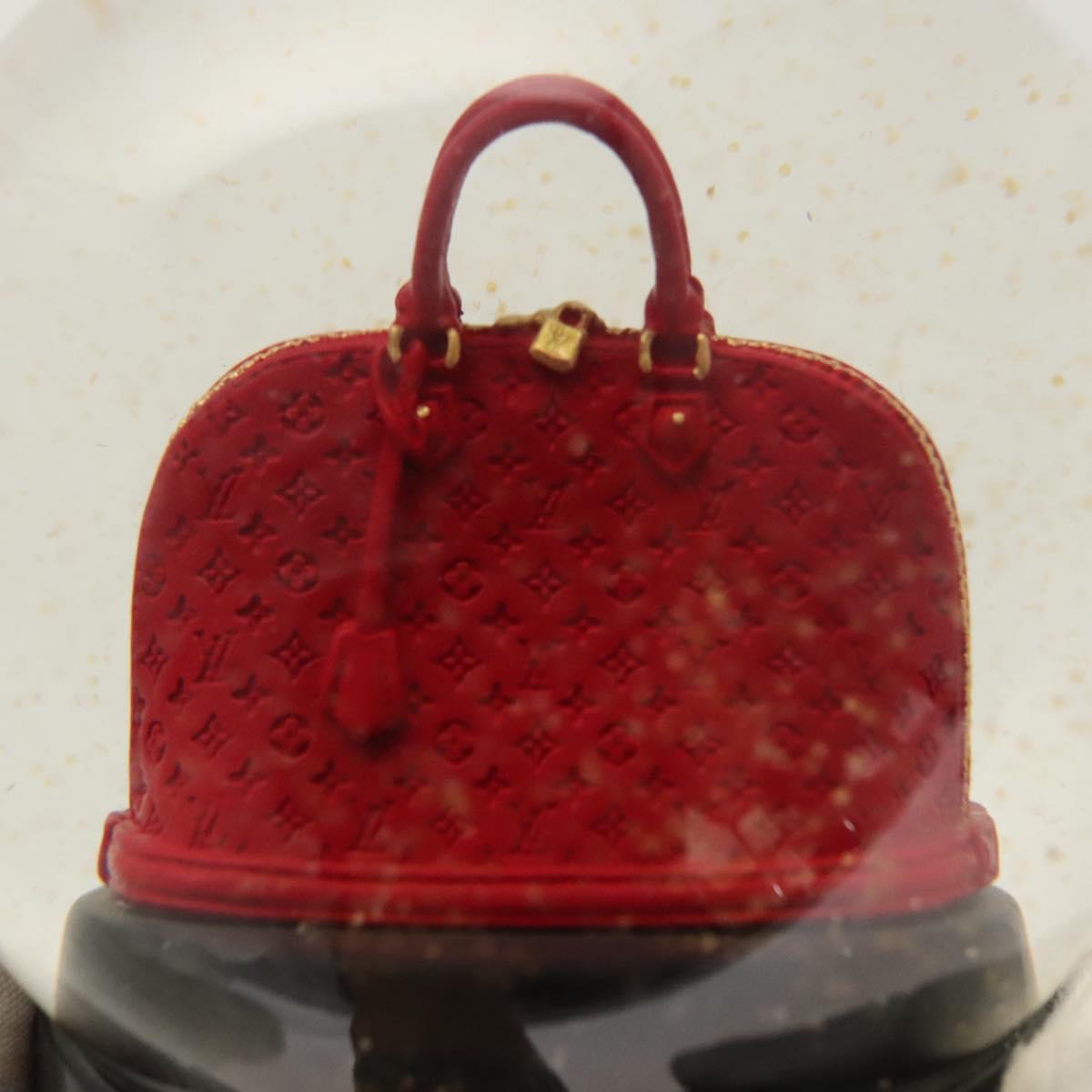 LOUIS VUITTON Snow Globe Alma VIP Limited Clear Red LV Auth ac3729