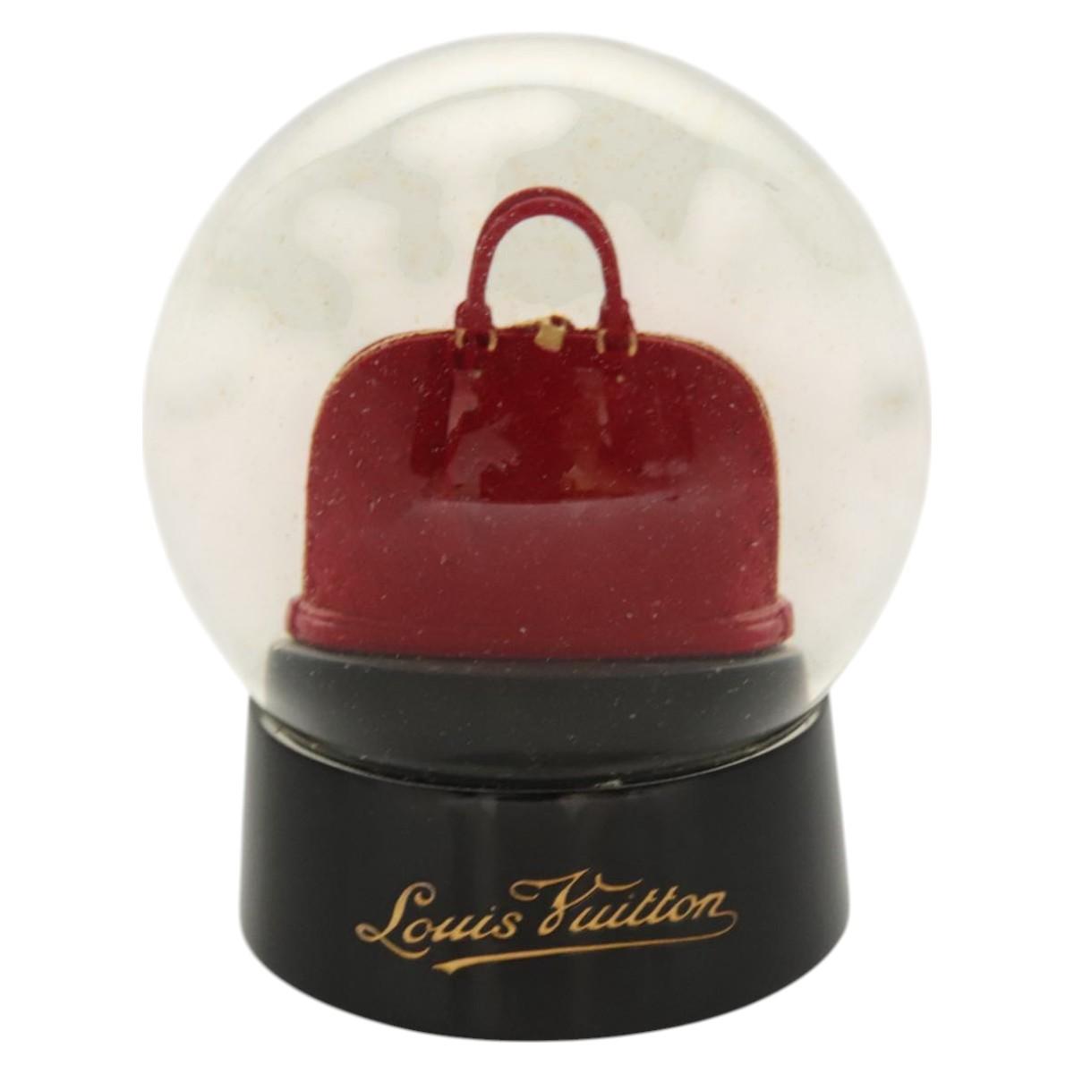 LOUIS VUITTON Snow Globe Alma VIP Limited Clear Red LV Auth ac3729