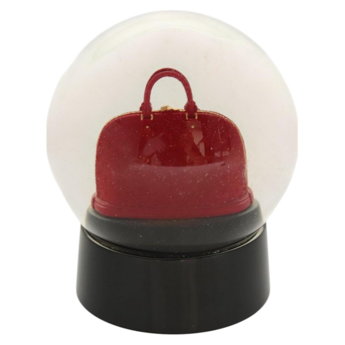 LOUIS VUITTON Snow Globe Alma VIP Limited Clear Red LV Auth ac3729