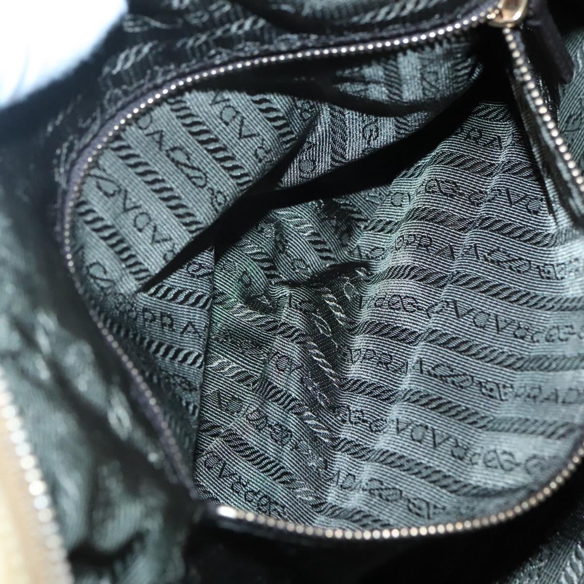 PRADA Hand Bag Nylon Gold Yellow Auth ac3741