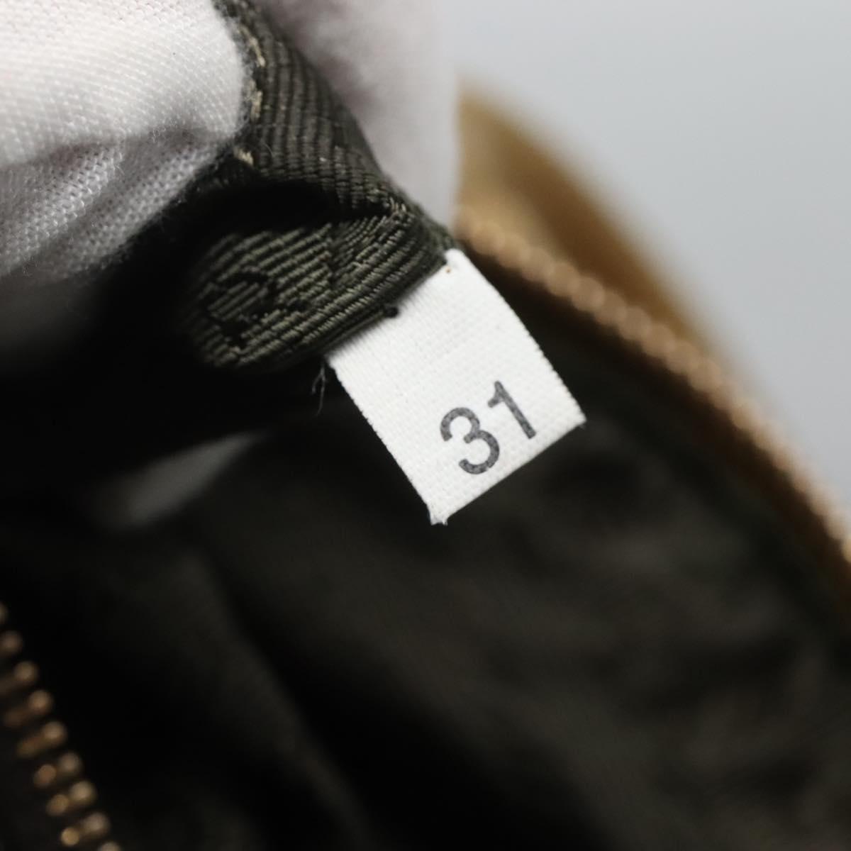 PRADA Hand Bag Nylon Gold Yellow Auth ac3741