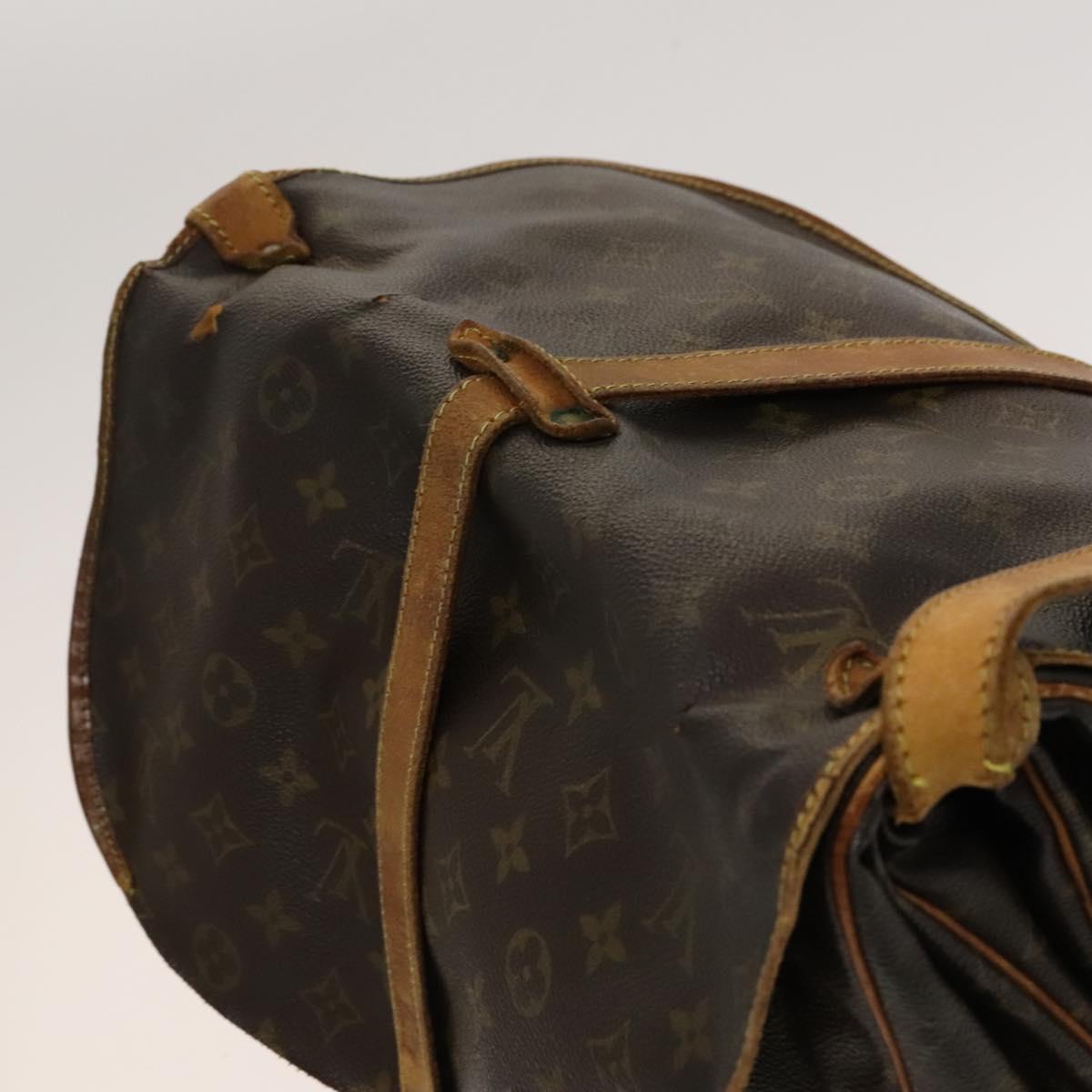 LOUIS VUITTON Monogram Saumur 35 Shoulder Bag M42254 LV Auth ac3749