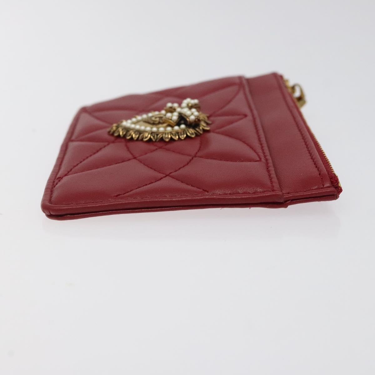 DOLCE&GABBANA Wallet Leather Red Auth ac3791