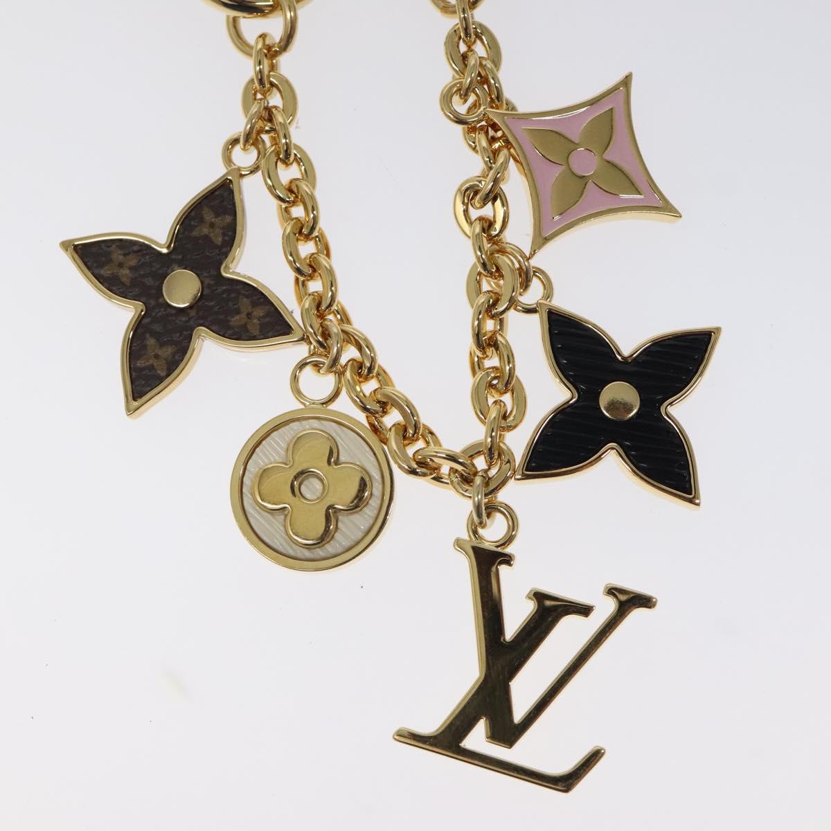 LOUIS VUITTON Spring Street Key Holder metal Gold M01188 LV Auth ac3808