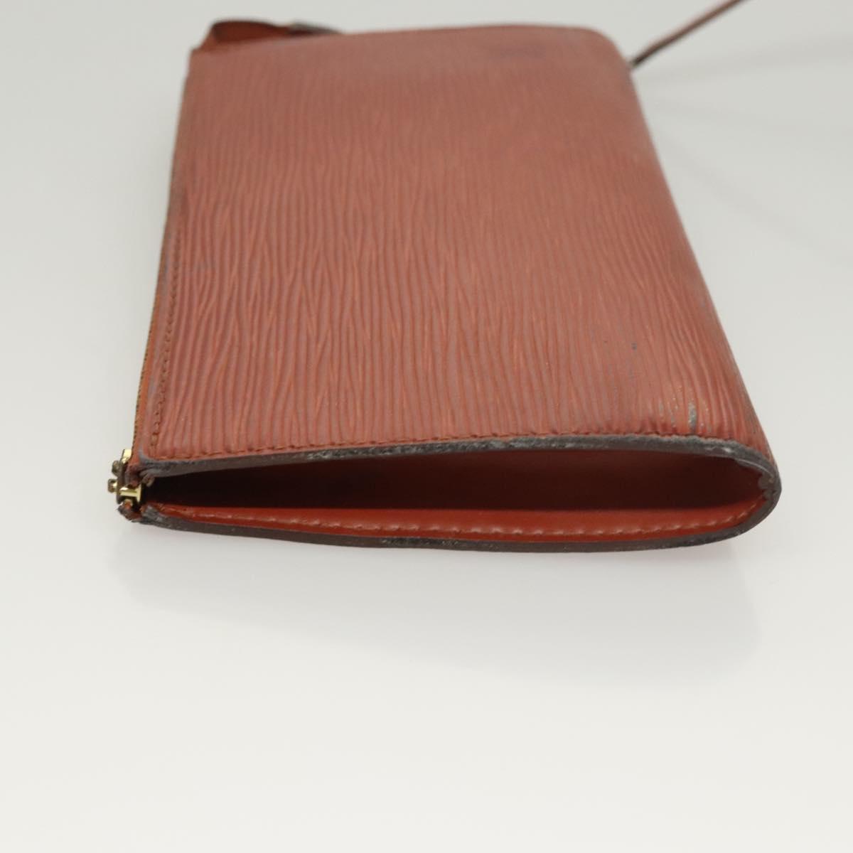LOUIS VUITTON Epi Pochette Accessoires Pouch Vintage Brown M52953 LV Auth ac3810