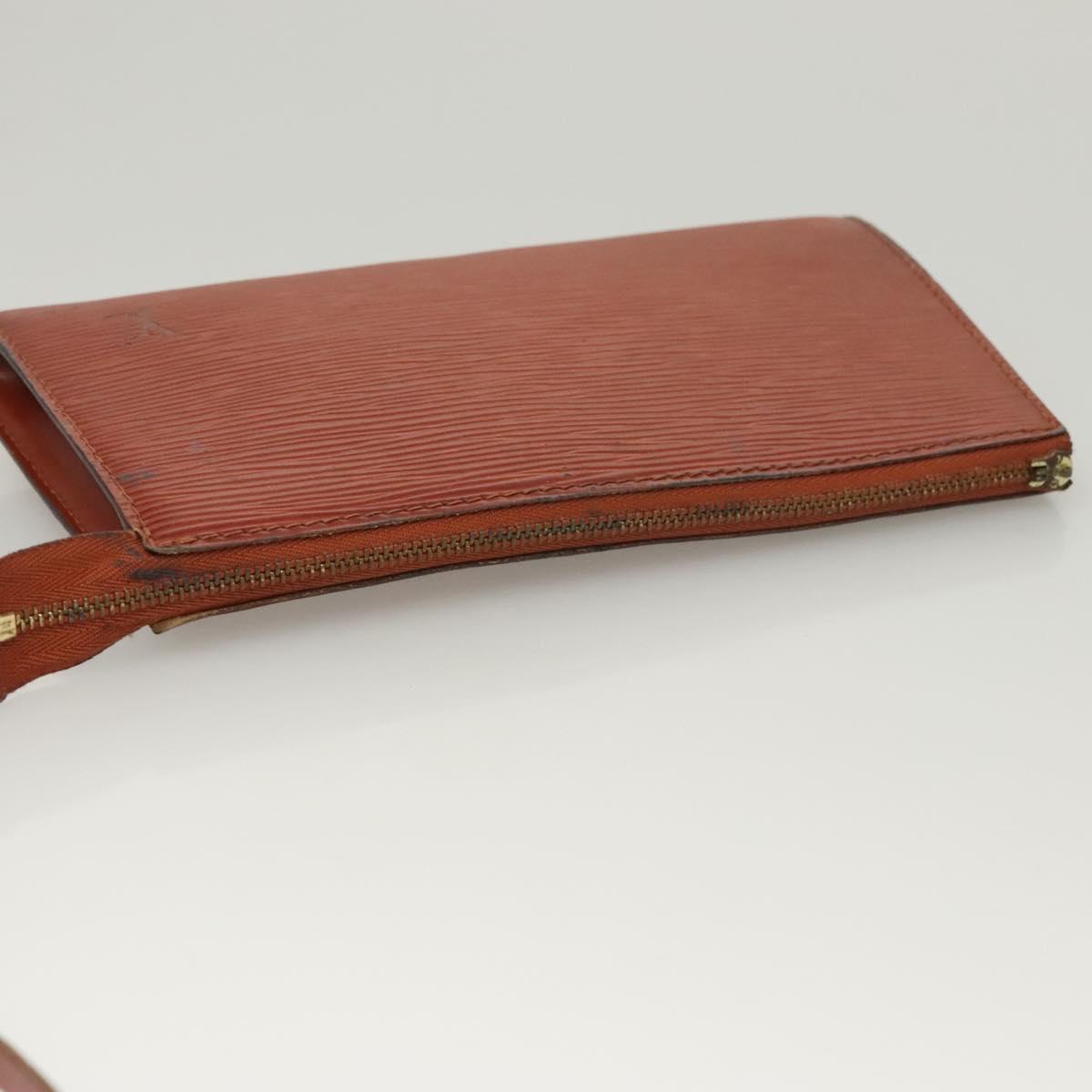 LOUIS VUITTON Epi Pochette Accessoires Pouch Vintage Brown M52953 LV Auth ac3810