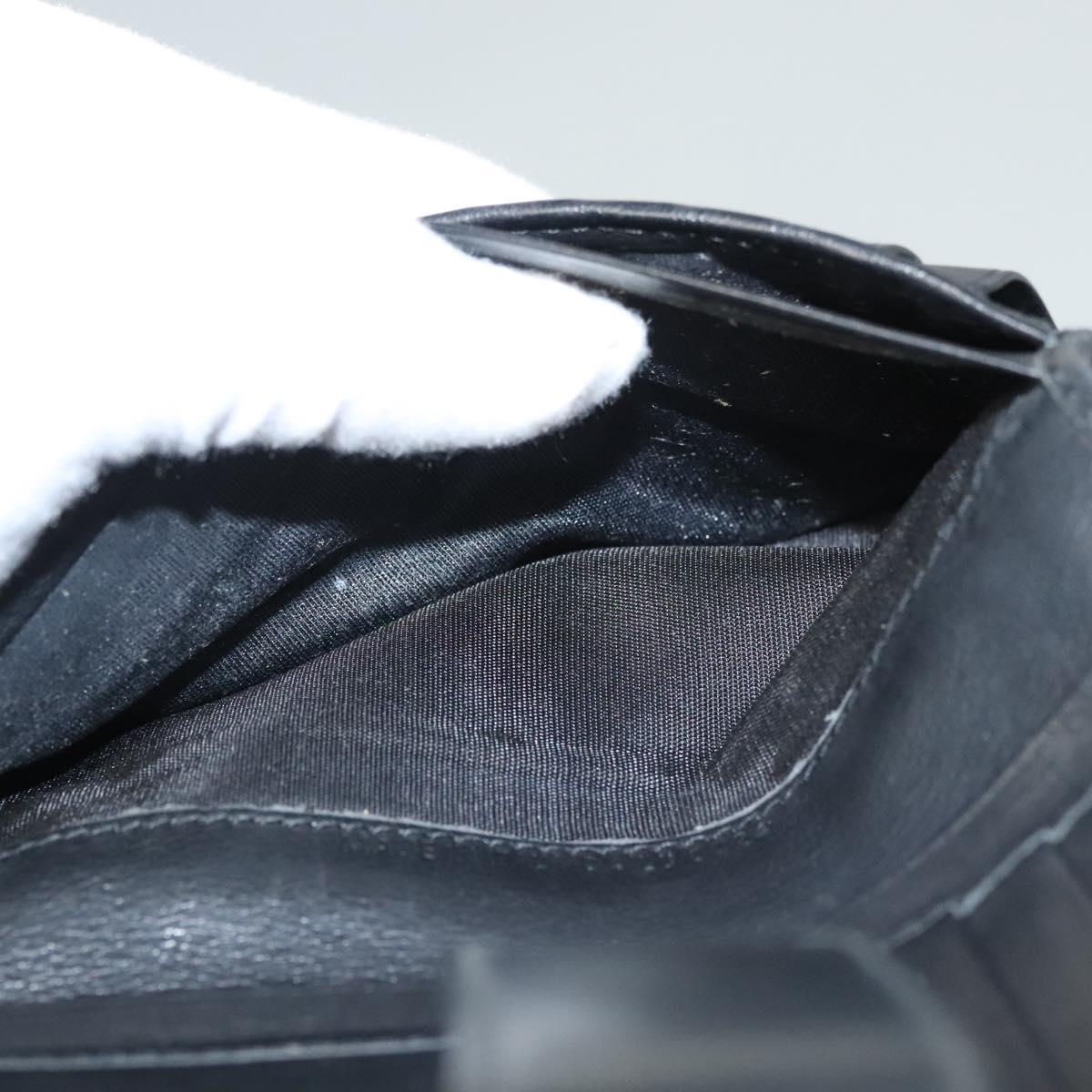 Christian Dior Trotter Canvas Wallet Black Auth ac3817