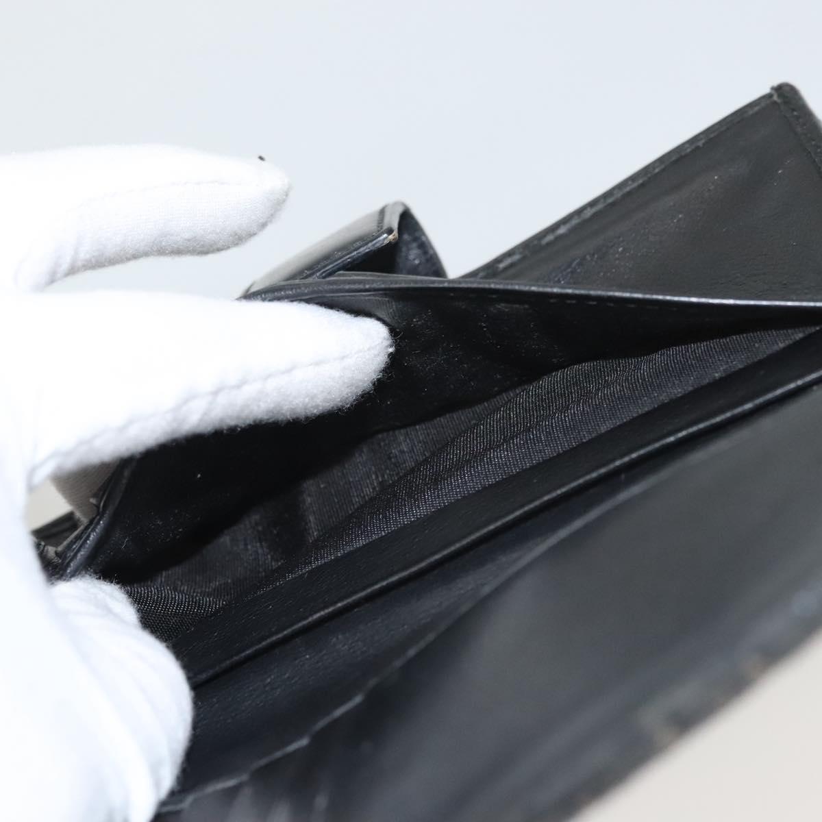 Christian Dior Trotter Canvas Wallet Black Auth ac3817