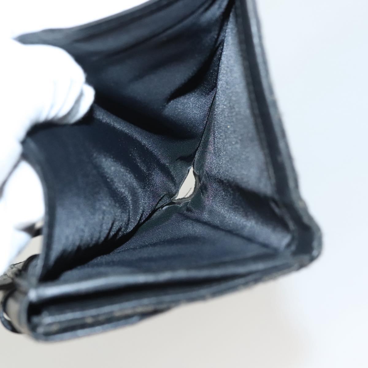 Christian Dior Trotter Canvas Wallet Black Auth ac3817