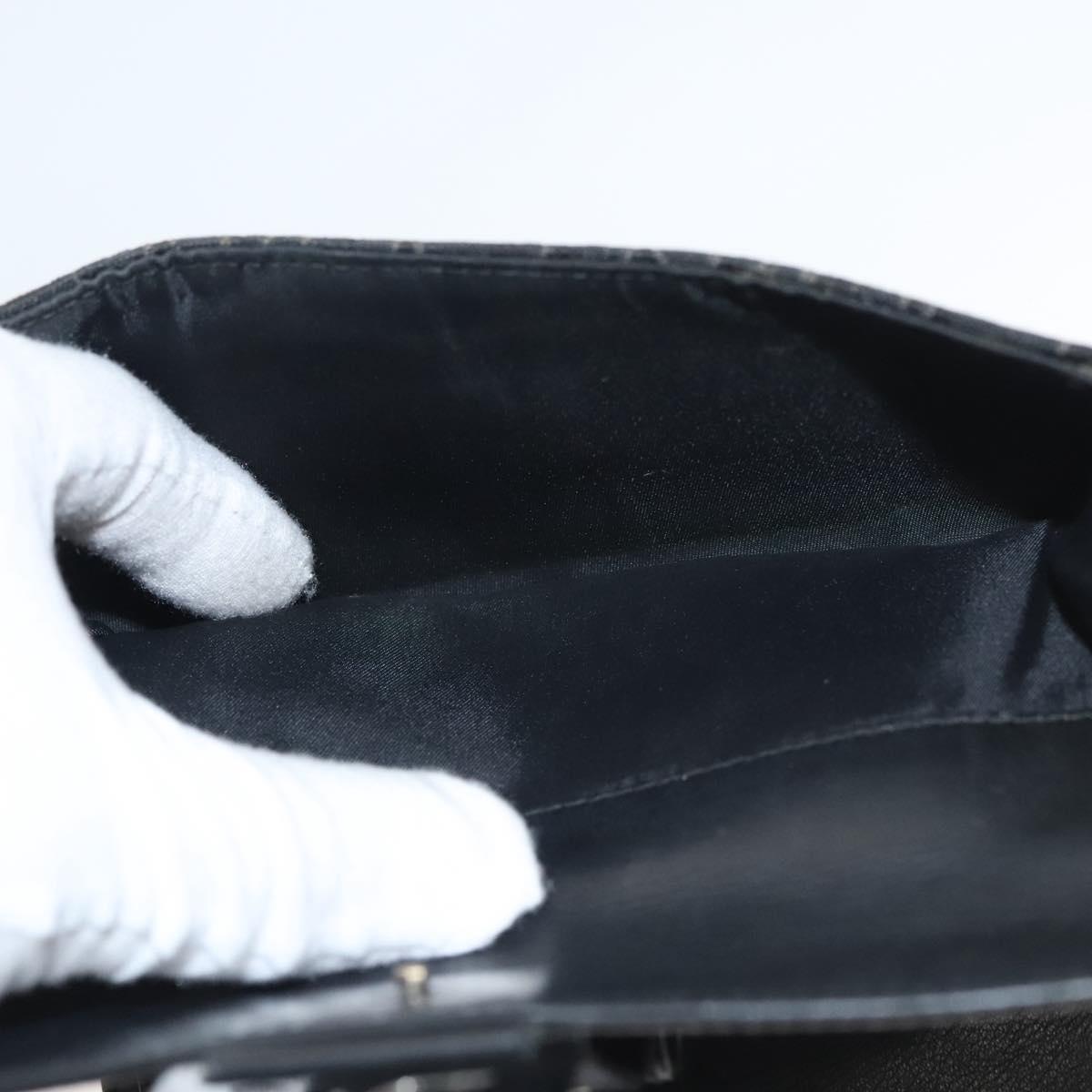 Christian Dior Trotter Canvas Wallet Black Auth ac3817