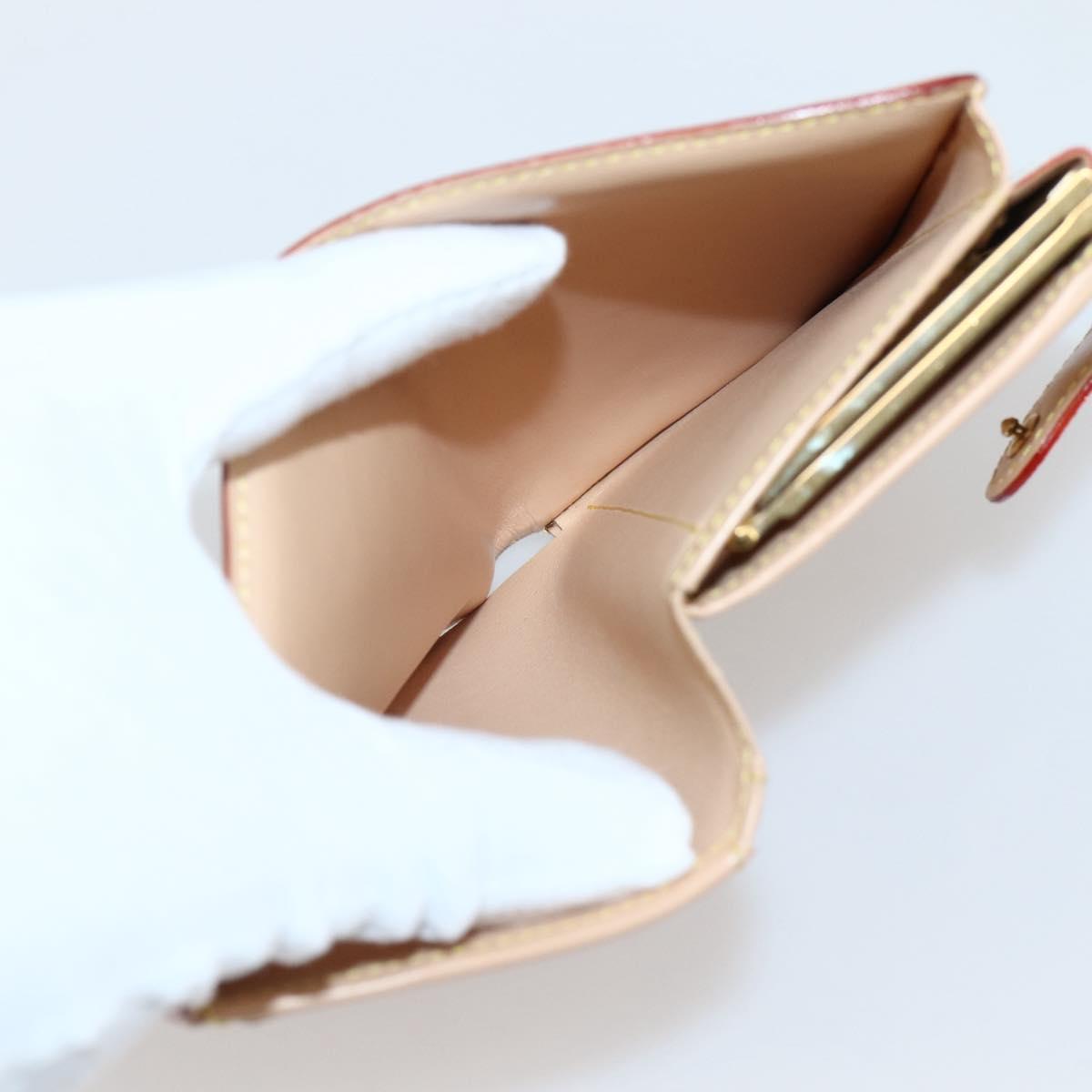 LOUIS VUITTON Multicolor Portefeuille Viennois Wallet White M92987 Auth ac3880