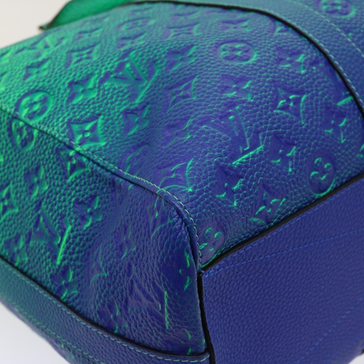 LOUIS VUITTON Monogram Illusion Keepall Tote Bag Neon Green M59688 Auth ai669SM