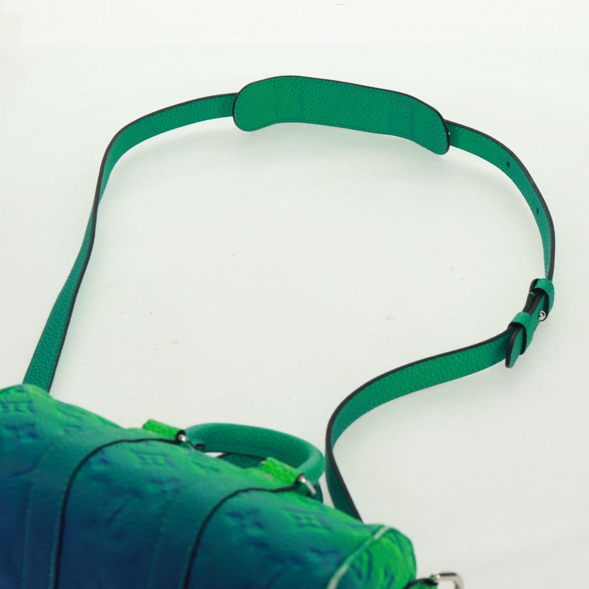 LOUIS VUITTON Monogram Illusion Keepall XS Hand Bag Green M59691 LV Auth ai790SM