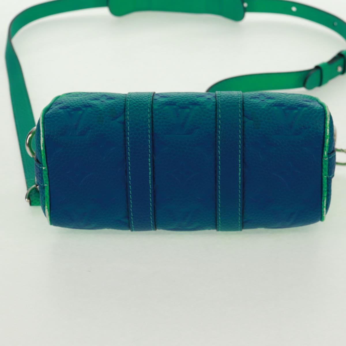 LOUIS VUITTON Monogram Illusion Keepall XS Hand Bag Green M59691 LV Auth ai790SM