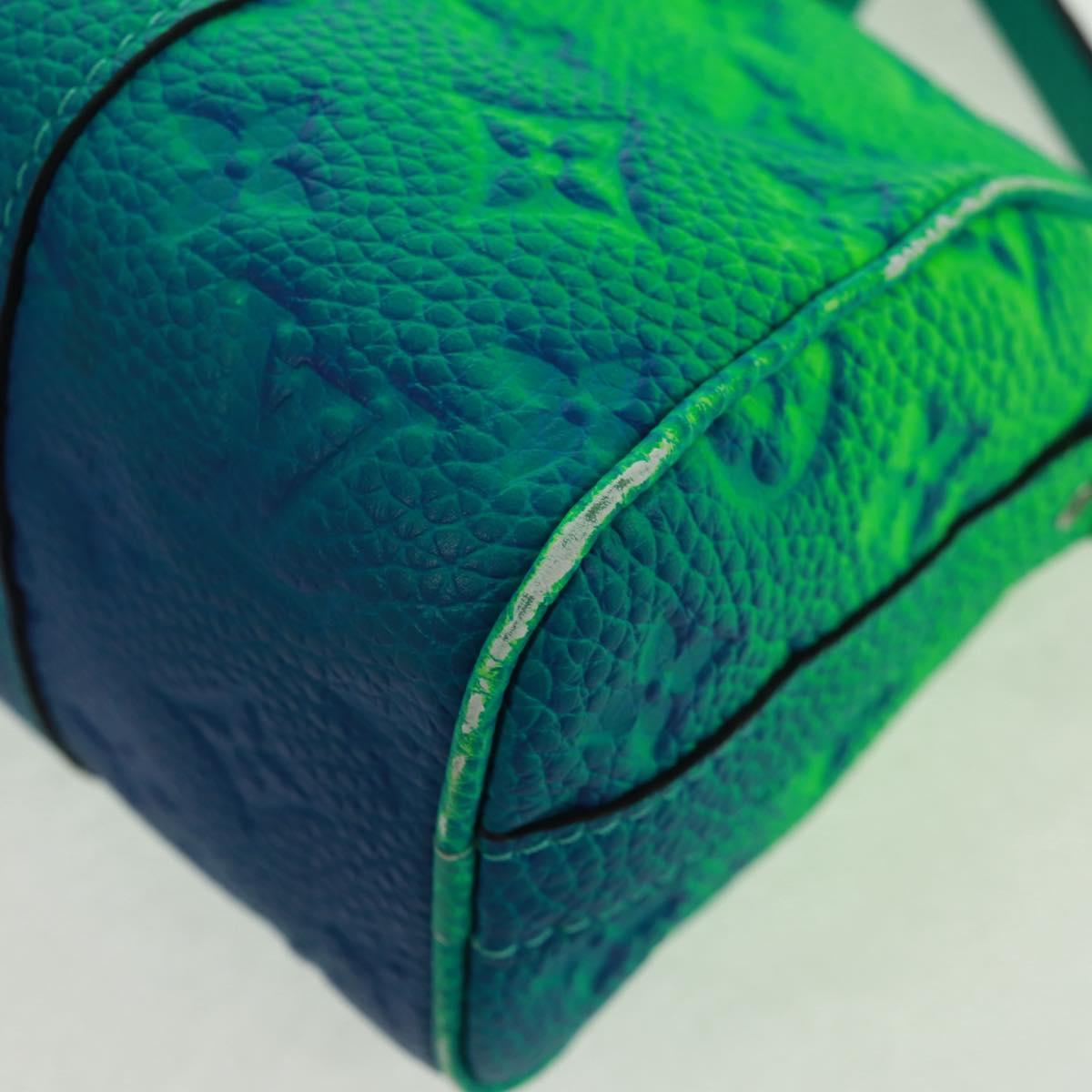 LOUIS VUITTON Monogram Illusion Keepall XS Hand Bag Green M59691 LV Auth ai790SM