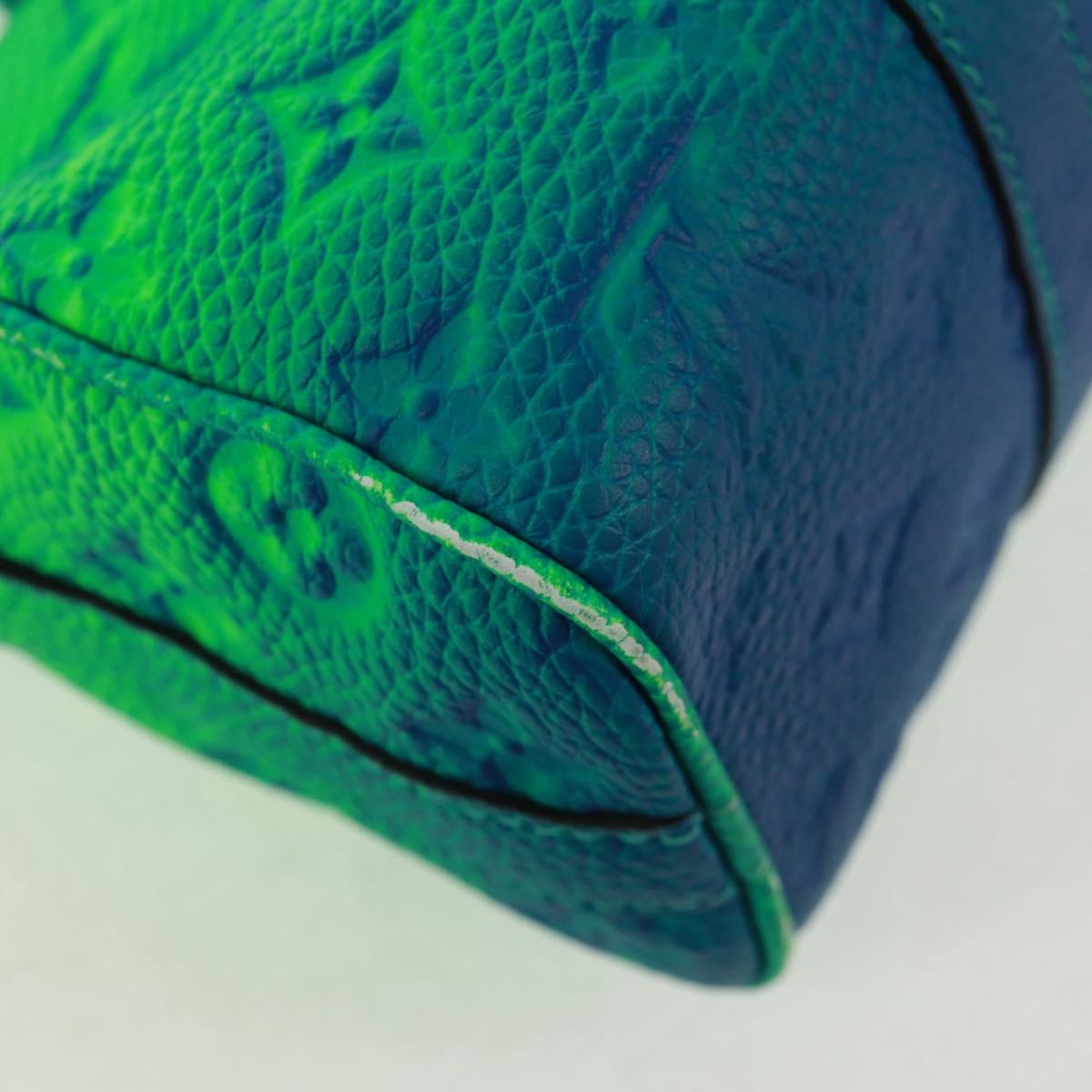 LOUIS VUITTON Monogram Illusion Keepall XS Hand Bag Green M59691 LV Auth ai790SM