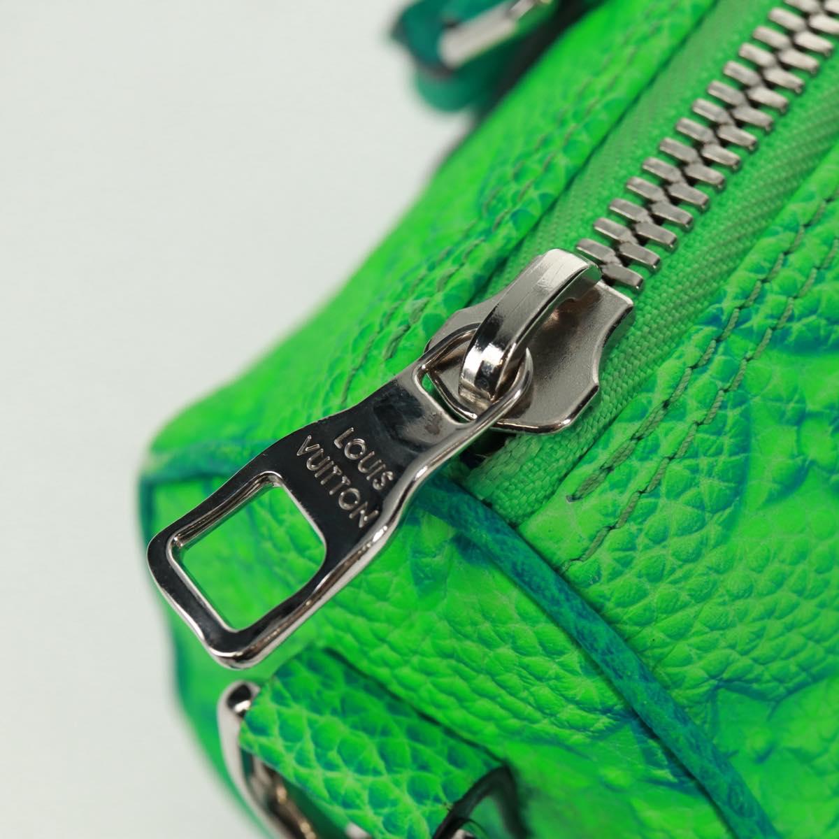 LOUIS VUITTON Monogram Illusion Keepall XS Hand Bag Green M59691 LV Auth ai790SM