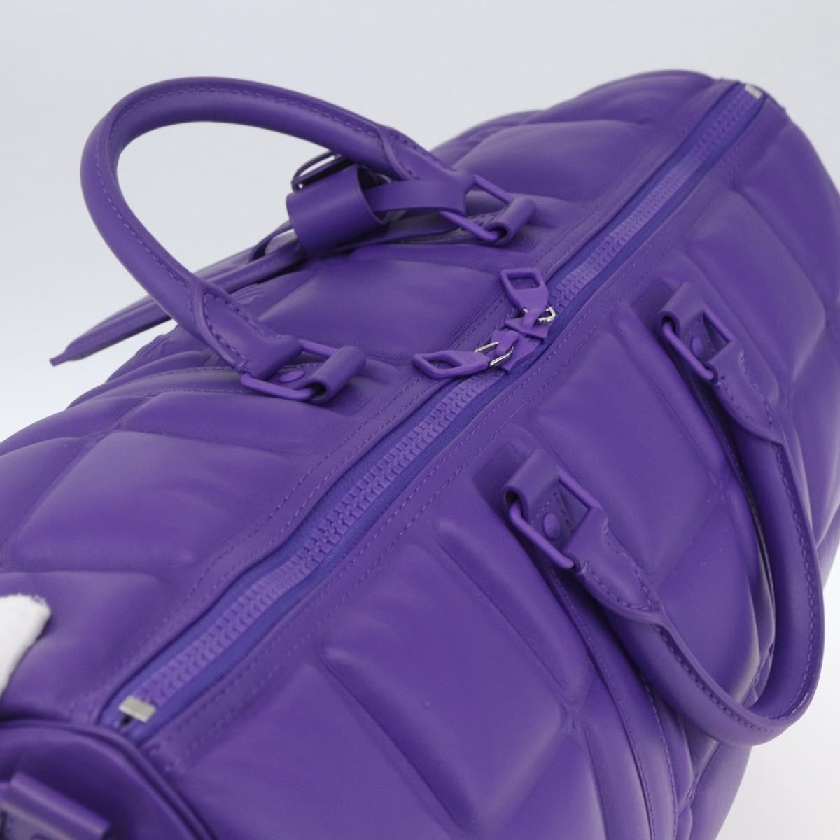 LOUIS VUITTON Puffy Damier Keepall Bandouliere 50 Bag Purple M20922 Auth ai791SM