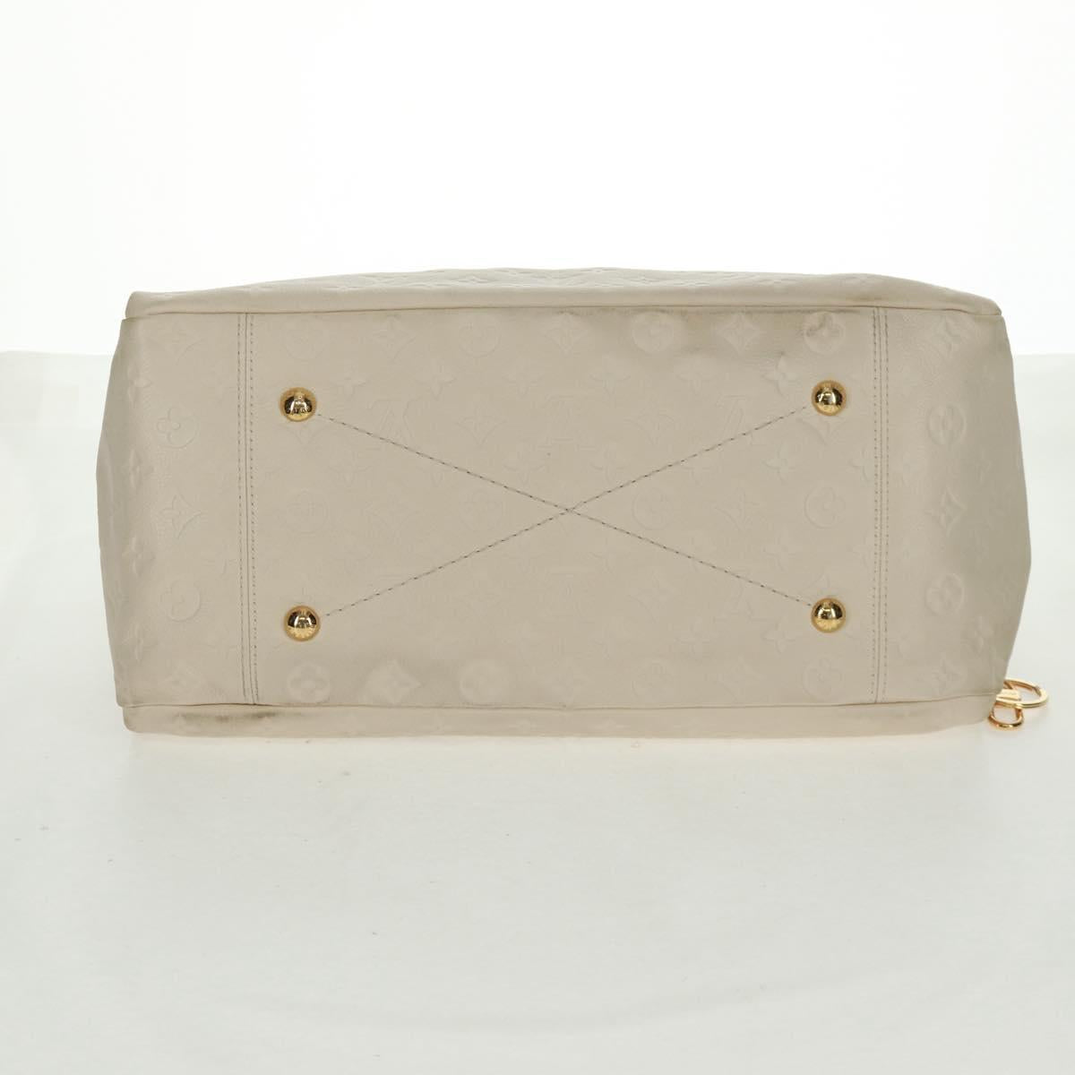LOUIS VUITTON Monogram Empreinte Artsy MM Shoulder Bag White M93449 Auth ai796
