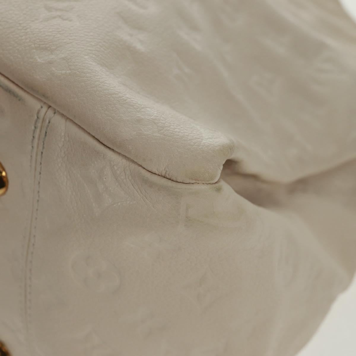 LOUIS VUITTON Monogram Empreinte Artsy MM Shoulder Bag White M93449 Auth ai796