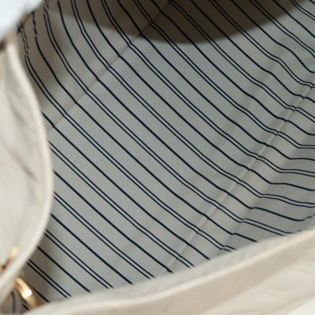 LOUIS VUITTON Monogram Empreinte Artsy MM Shoulder Bag White M93449 Auth ai796