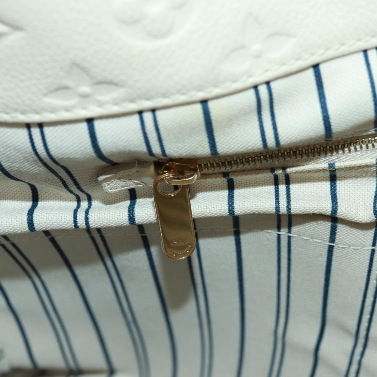 LOUIS VUITTON Monogram Empreinte Artsy MM Shoulder Bag White M93449 Auth ai796