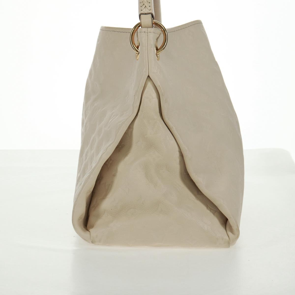 LOUIS VUITTON Monogram Empreinte Artsy MM Shoulder Bag White M93449 Auth ai796