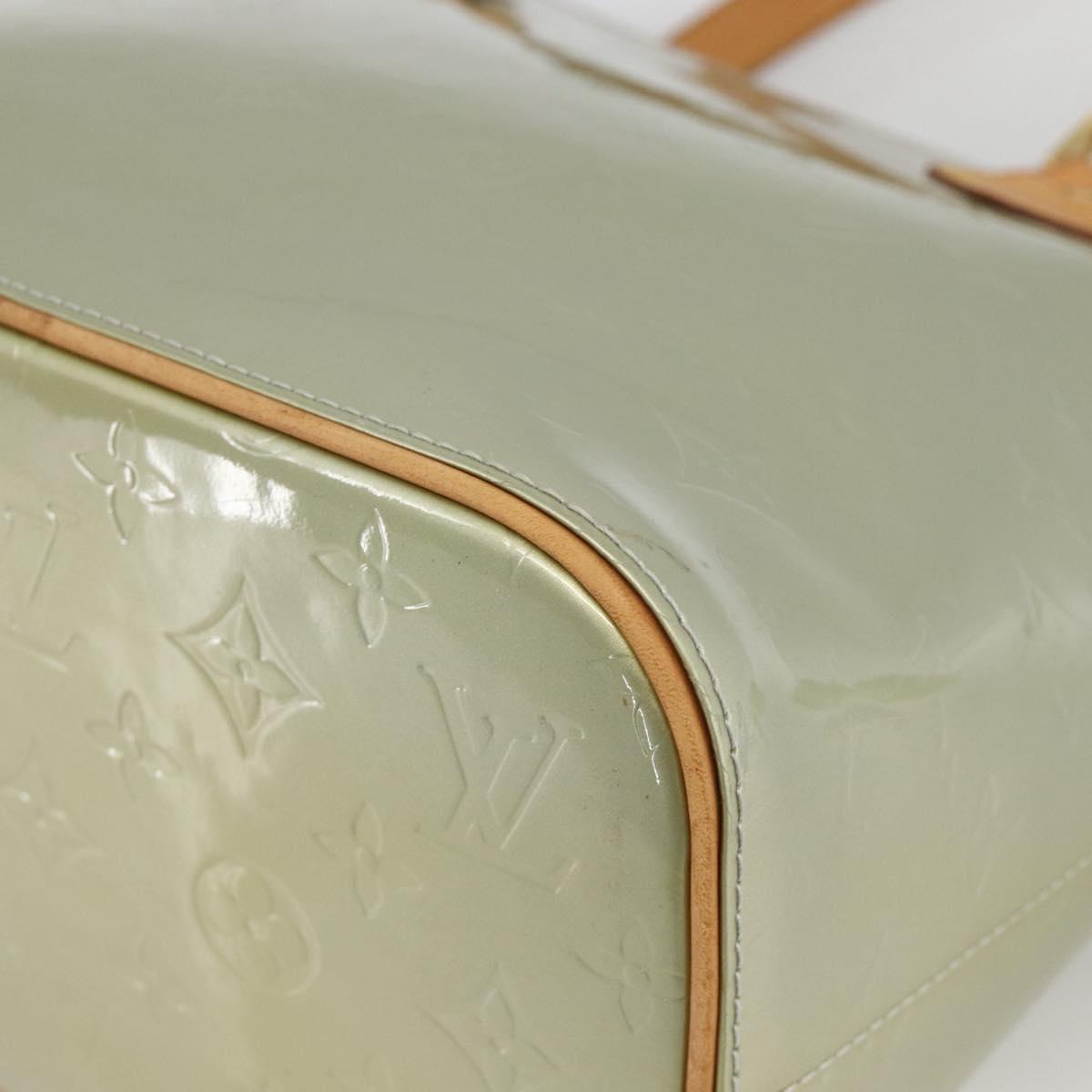 LOUIS VUITTON Monogram Vernis Houston Hand Bag Gris M91053 LV Auth ai798