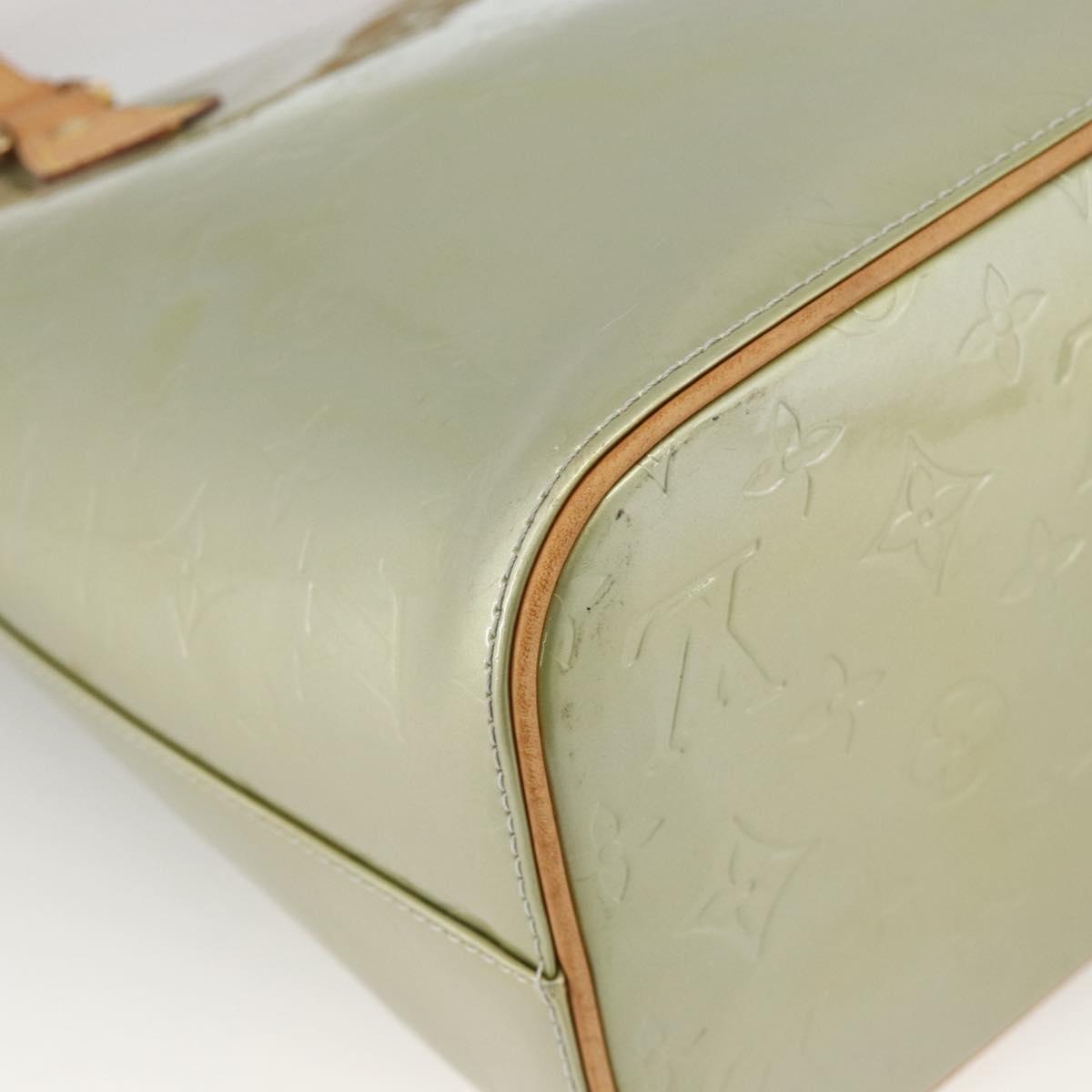 LOUIS VUITTON Monogram Vernis Houston Hand Bag Gris M91053 LV Auth ai798