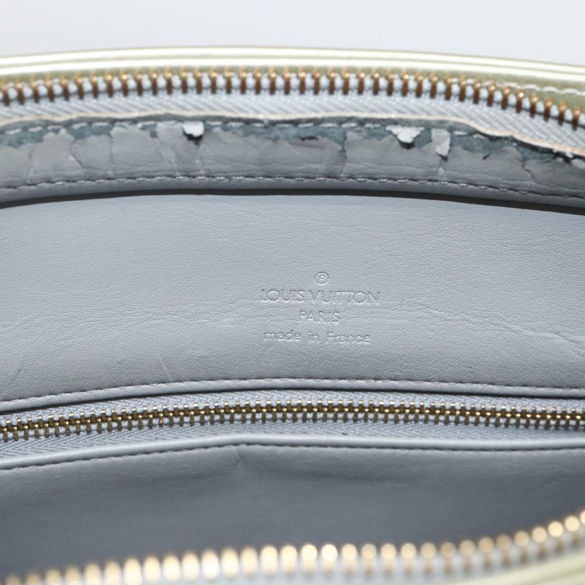 LOUIS VUITTON Monogram Vernis Houston Hand Bag Gris M91053 LV Auth ai798