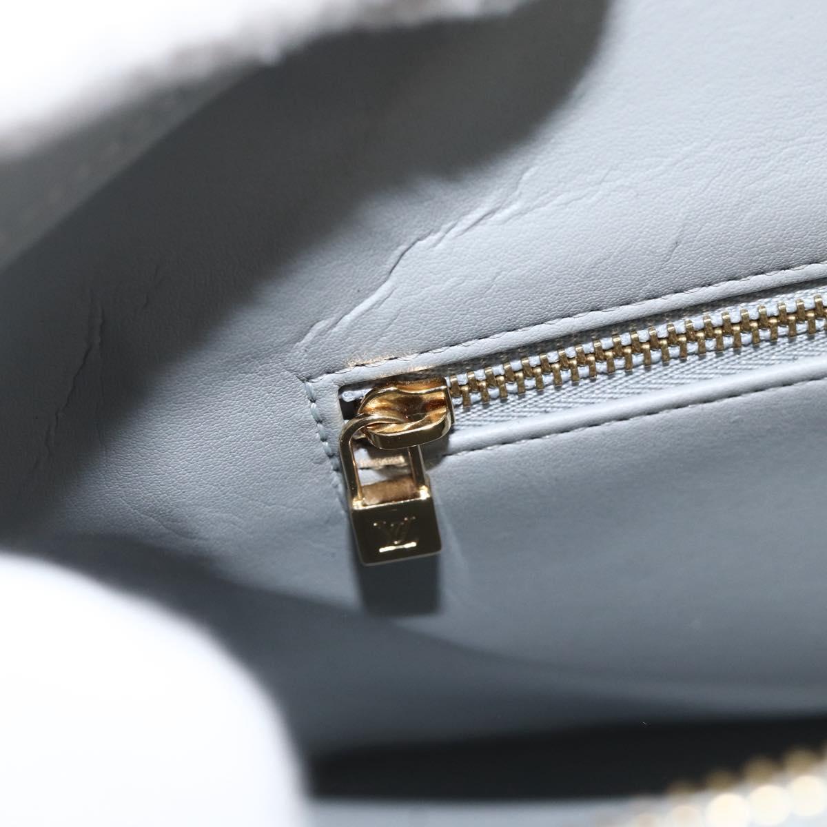 LOUIS VUITTON Monogram Vernis Houston Hand Bag Gris M91053 LV Auth ai798