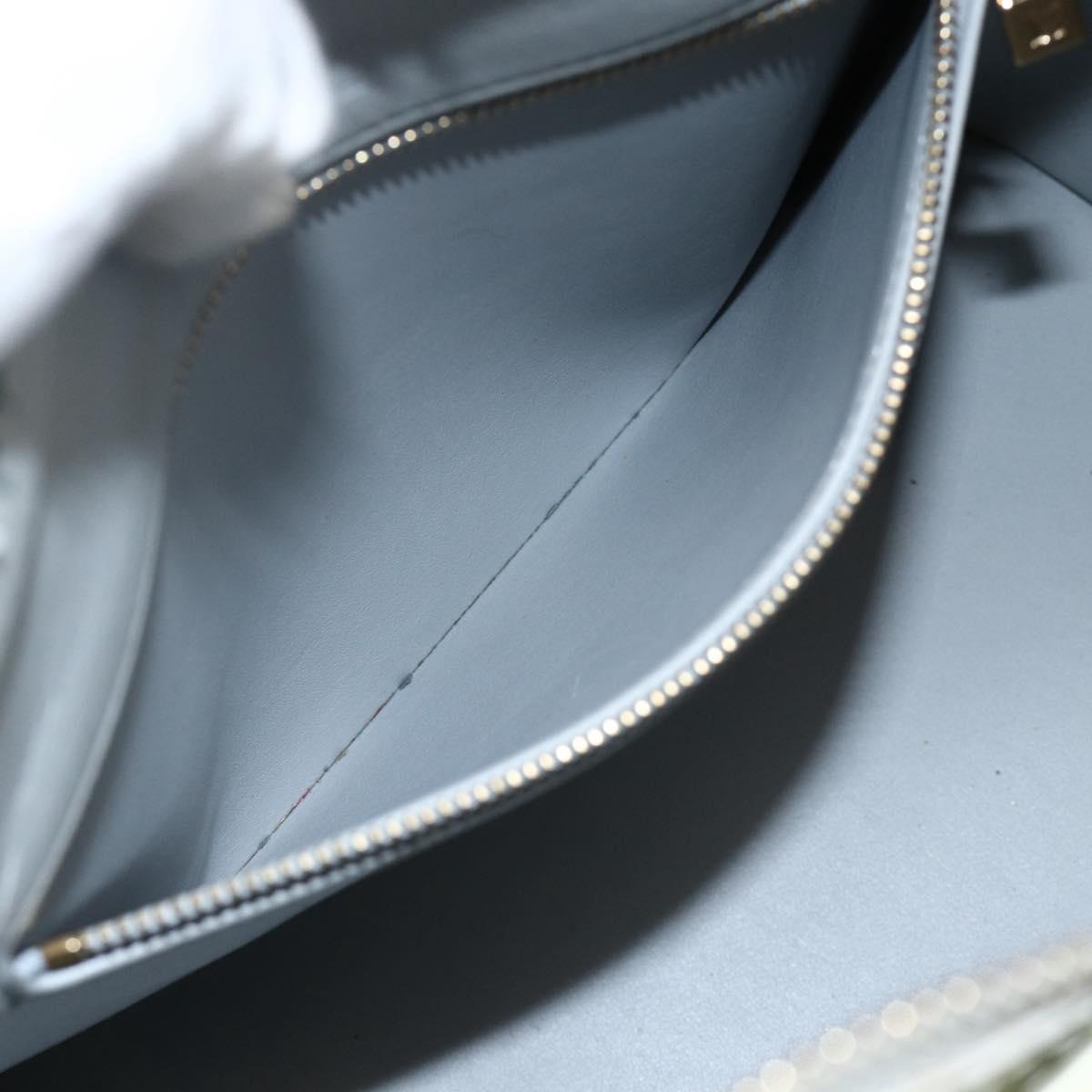 LOUIS VUITTON Monogram Vernis Houston Hand Bag Gris M91053 LV Auth ai798