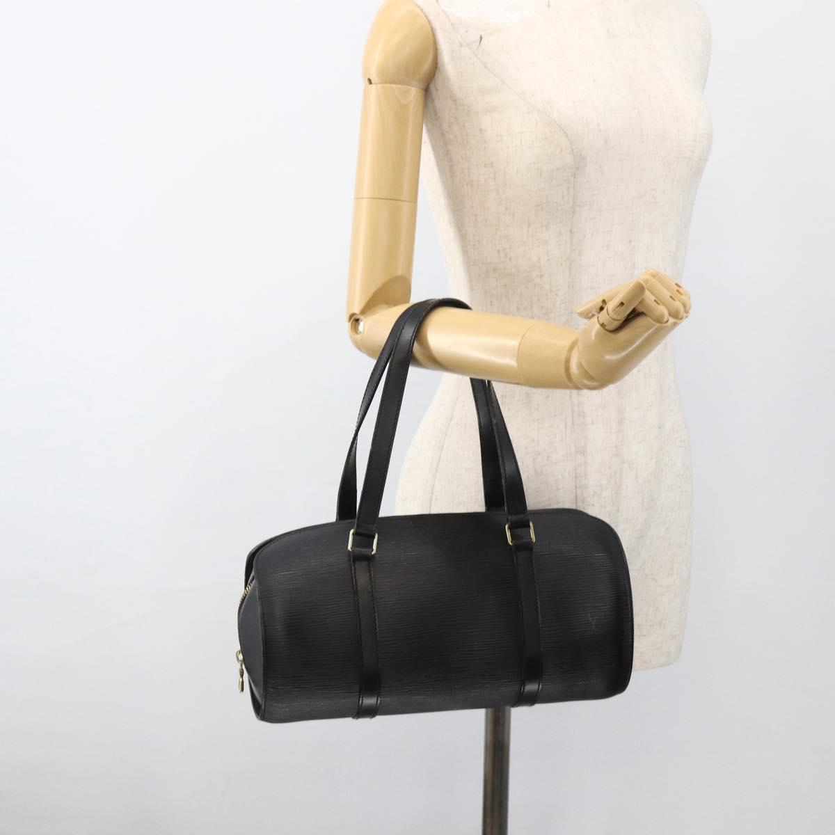 LOUIS VUITTON Epi Soufflot Hand Bag Black M52222 LV Auth ai800A
