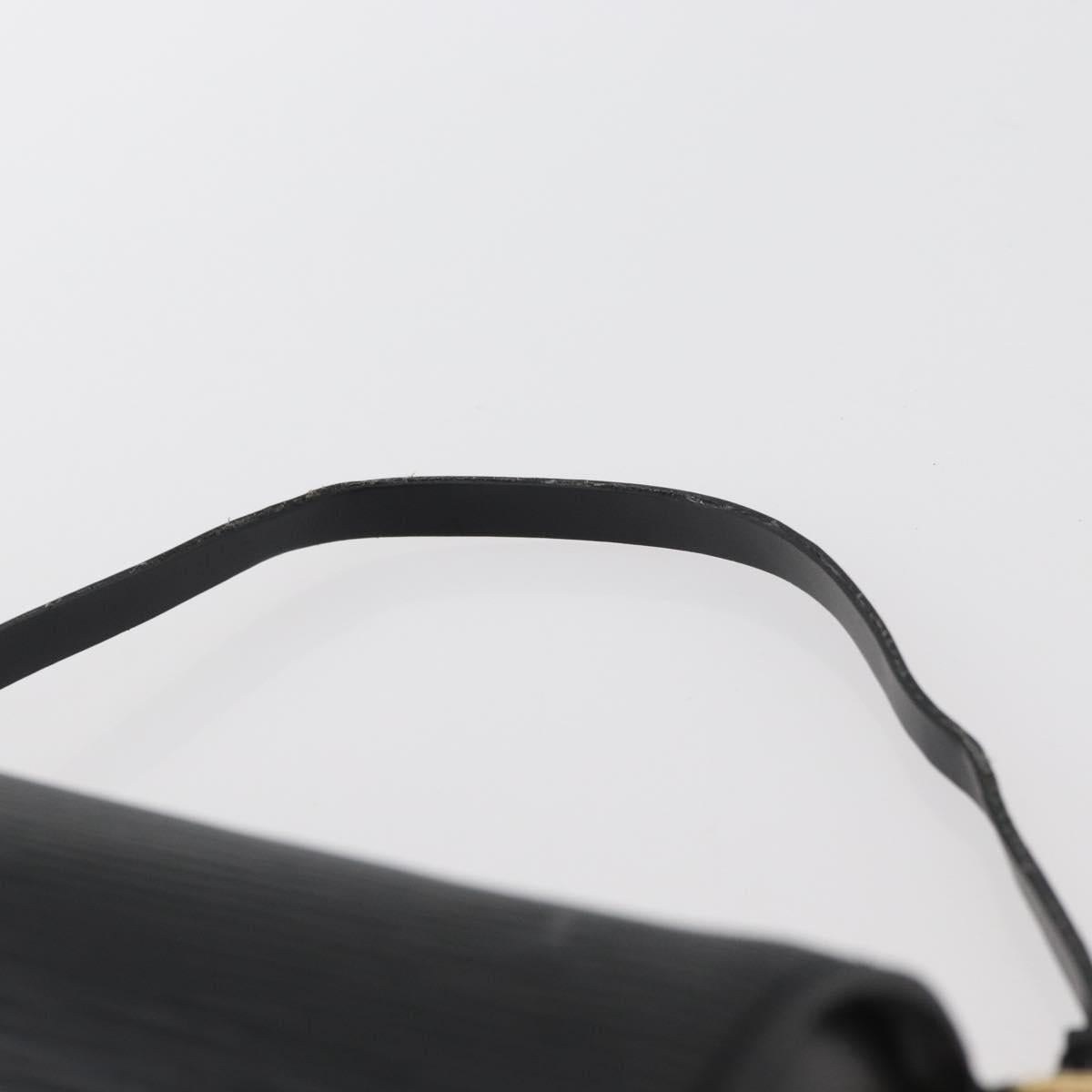 LOUIS VUITTON Epi Soufflot Pouch Pouch Black LV Auth ai801A