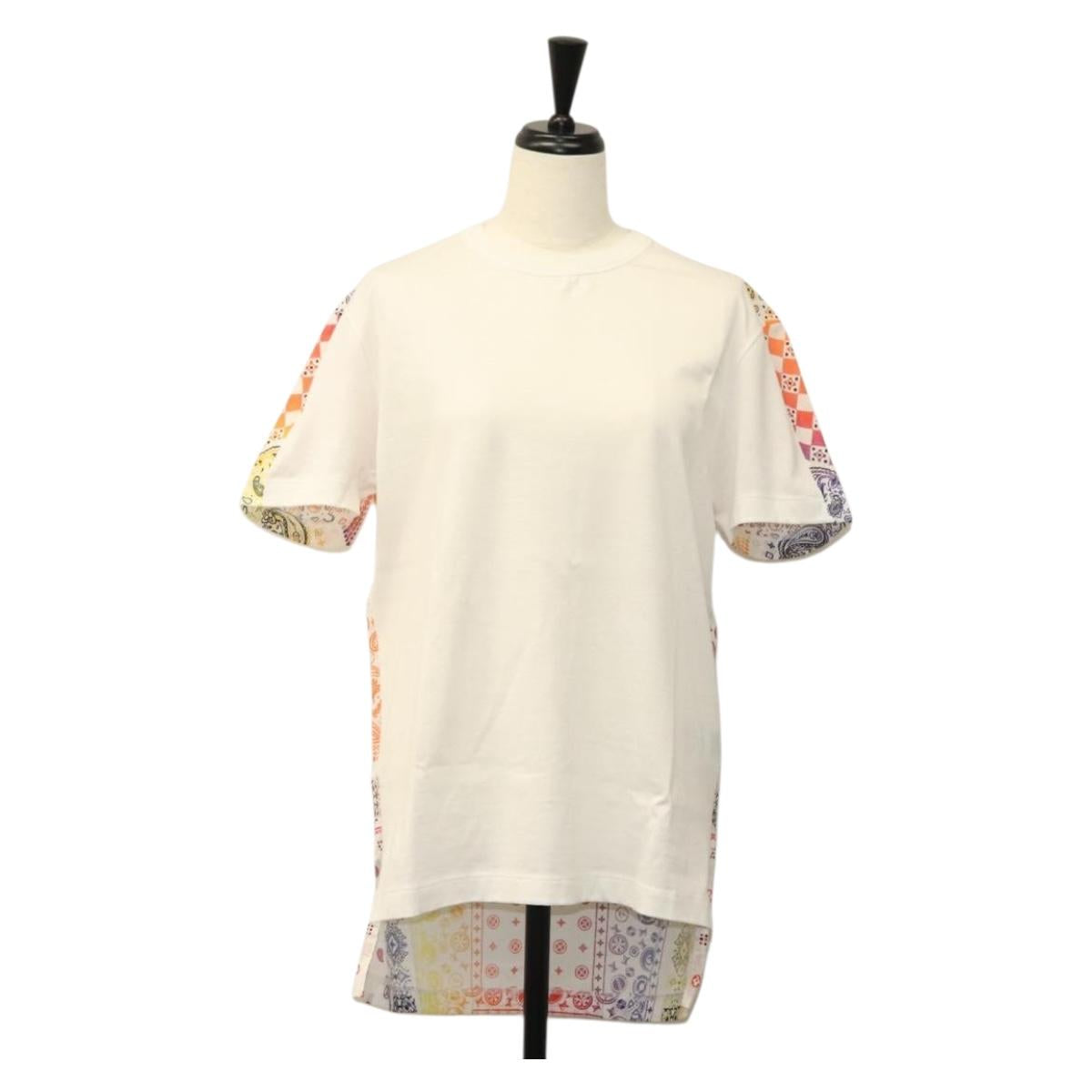 LOUIS VUITTON Fragment Bandana Paisley T Shirt Cotton XS Multicolor Auth ak021SM