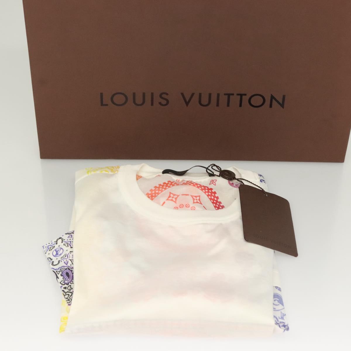 LOUIS VUITTON Fragment Bandana Paisley T Shirt Cotton XS Multicolor Auth ak021SM