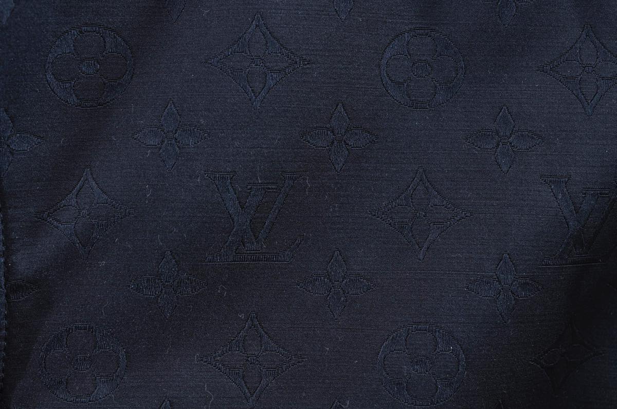 LOUIS VUITTON Monogram Jacket Nylon 38 Japan Limited Black Red LV Auth ak066