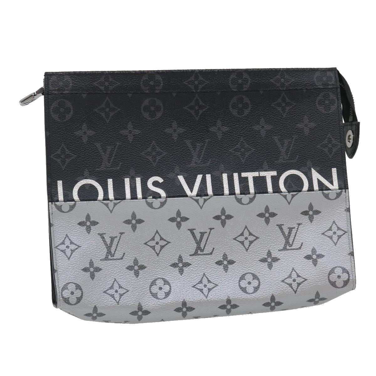 LOUIS VUITTON Monogram Split Pochette Voyage MM Clutch Bag M63039 LV Auth ak168A