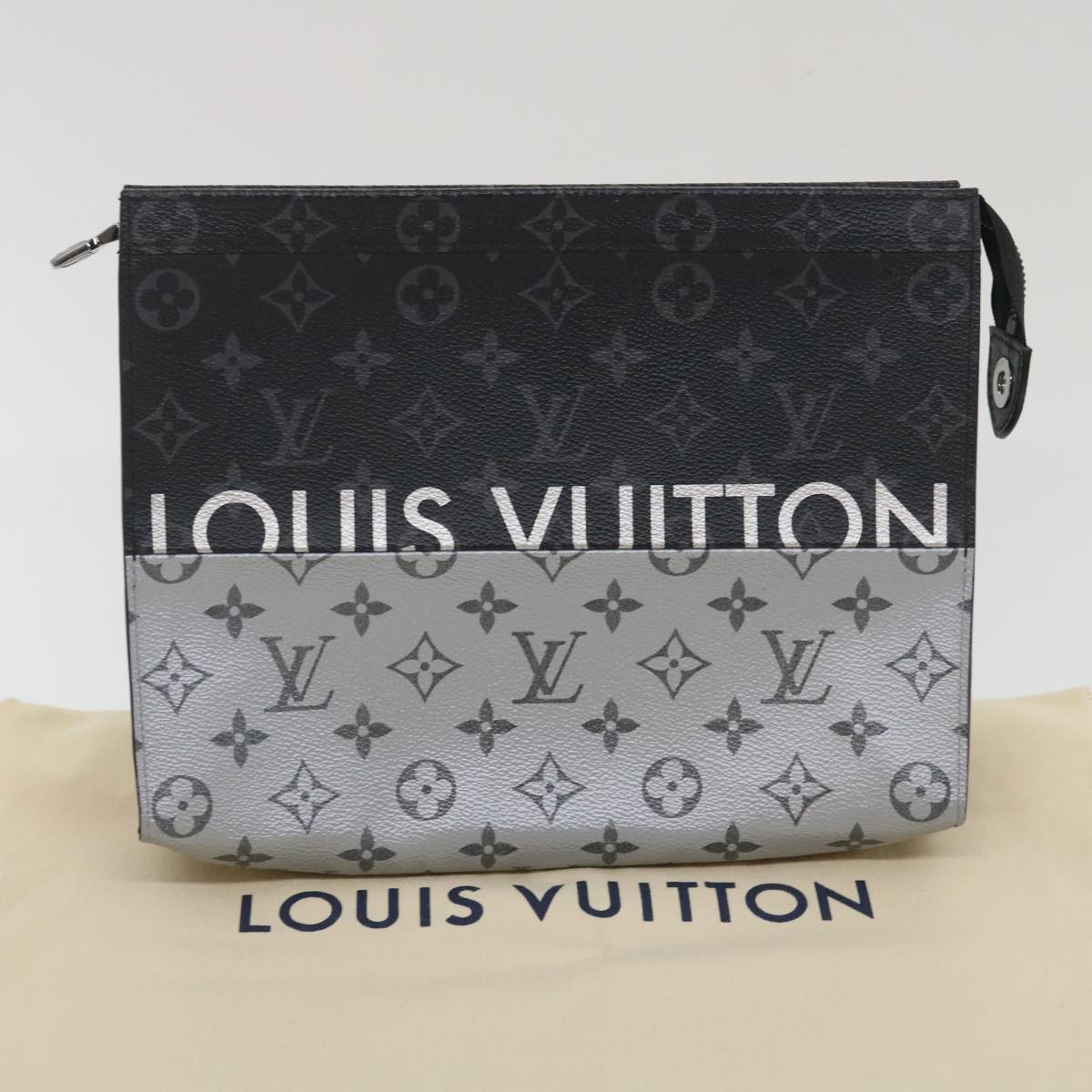 LOUIS VUITTON Monogram Split Pochette Voyage MM Clutch Bag M63039 LV Auth ak168A