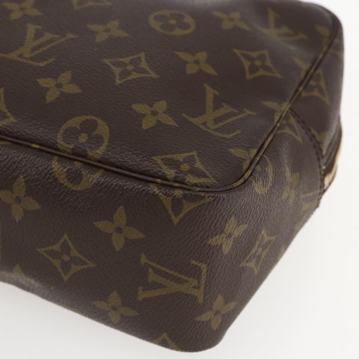LOUIS VUITTON Monogram Trousse Toilette 28 Clutch Bag M47522 LV Auth am10005