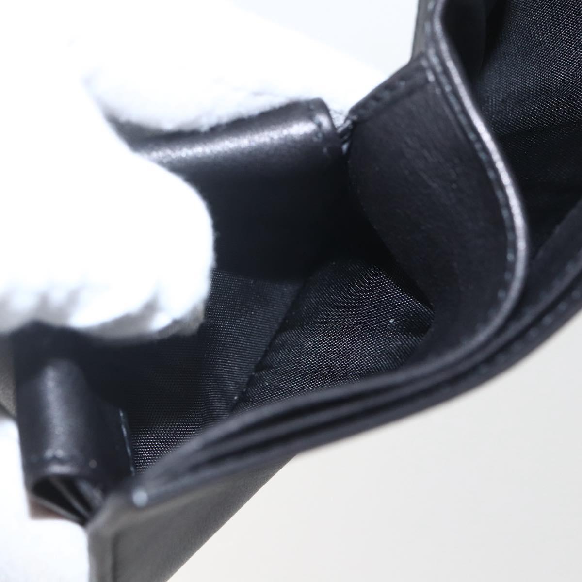 GUCCI Wallet Leather Black Auth am10009V