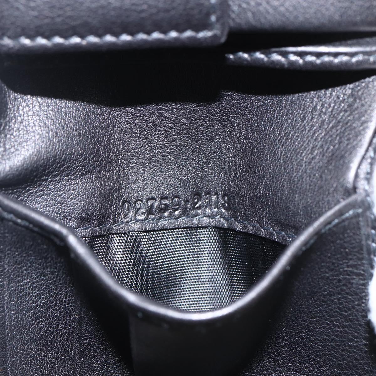 GUCCI Wallet Leather Black Auth am10009V