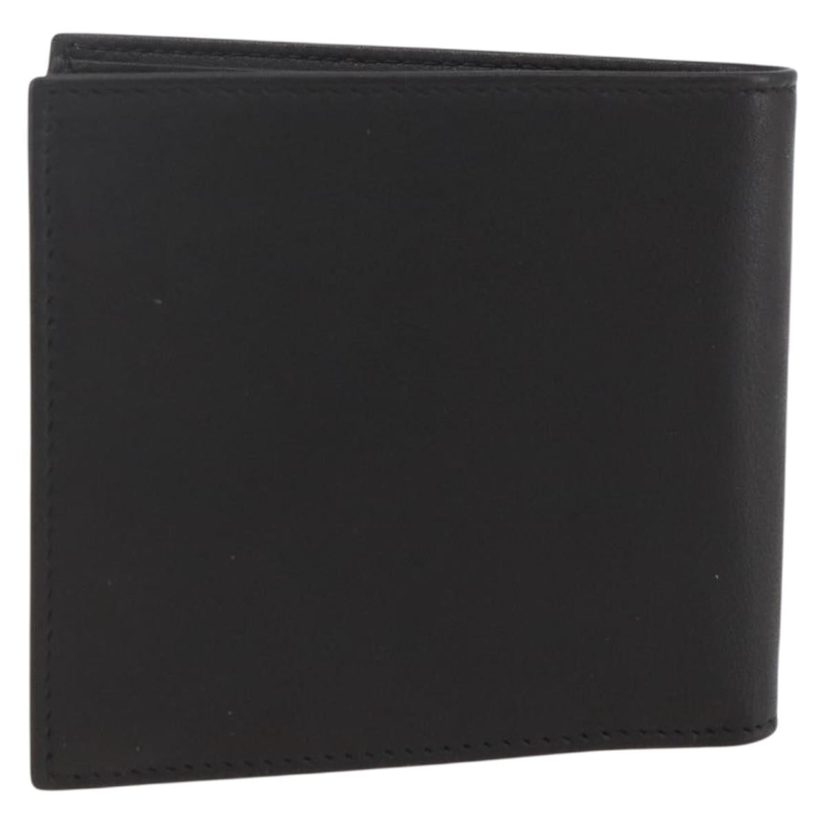 GUCCI Wallet Leather Black Auth am10009V