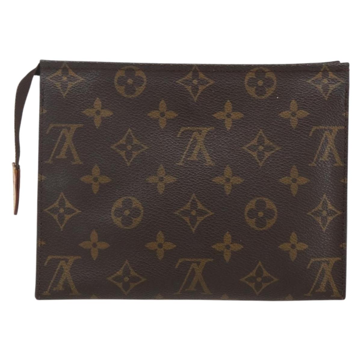 LOUIS VUITTON Monogram Poche Toilette 19 Pouch M47544 LV Auth am10011