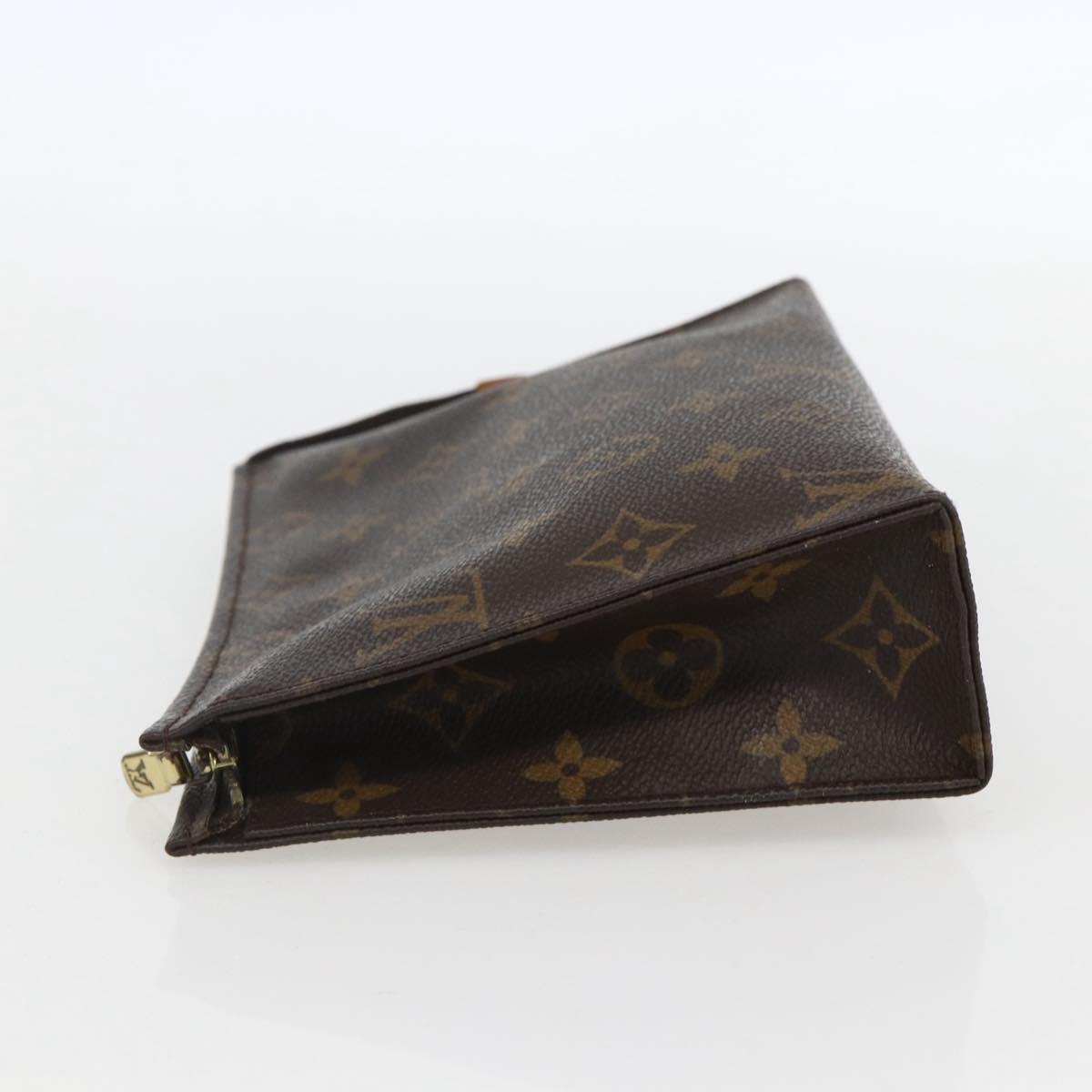 LOUIS VUITTON Monogram Poche Toilette 19 Pouch M47544 LV Auth am10011