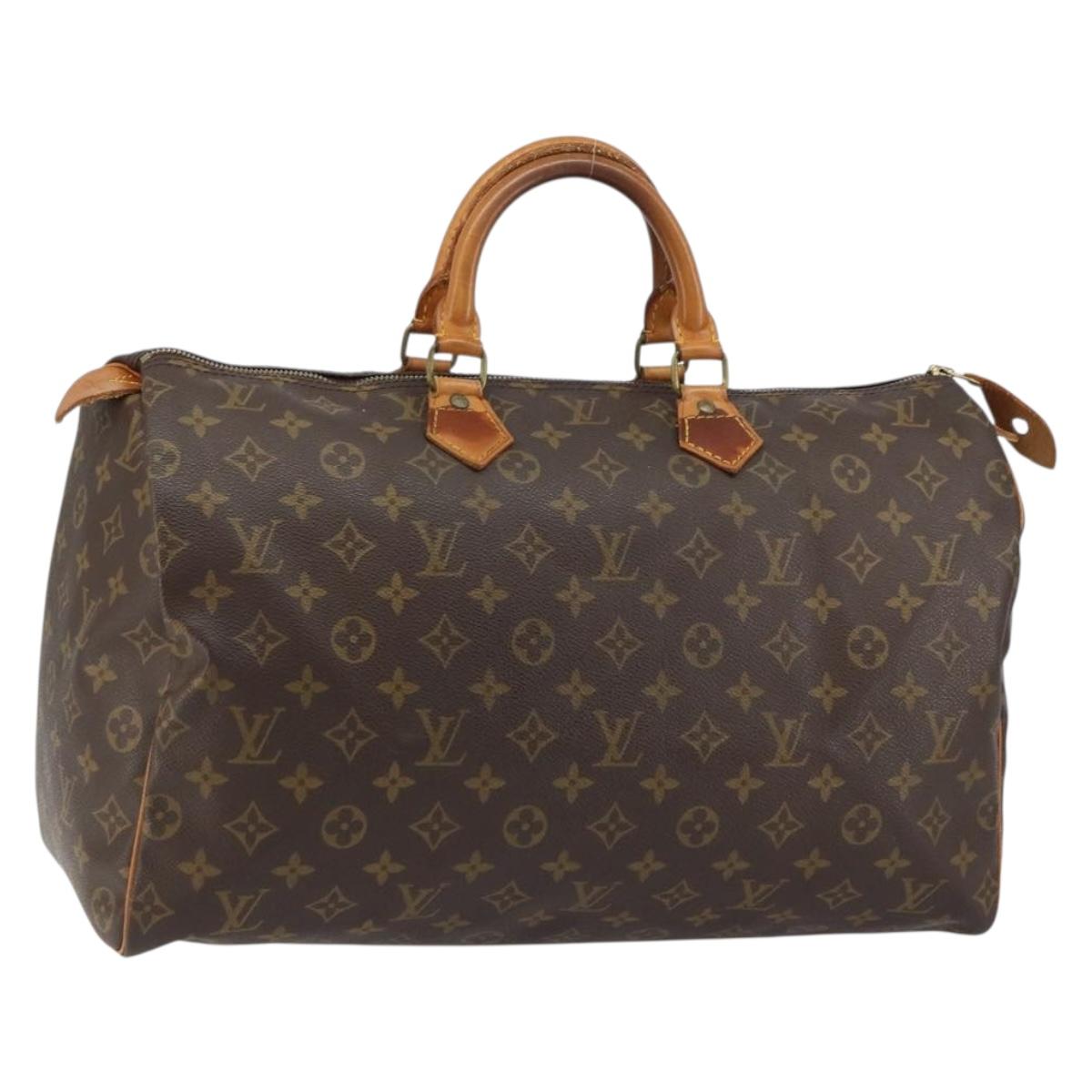 LOUIS VUITTON Monogram Speedy 40 Hand Bag M41522 LV Auth am10023