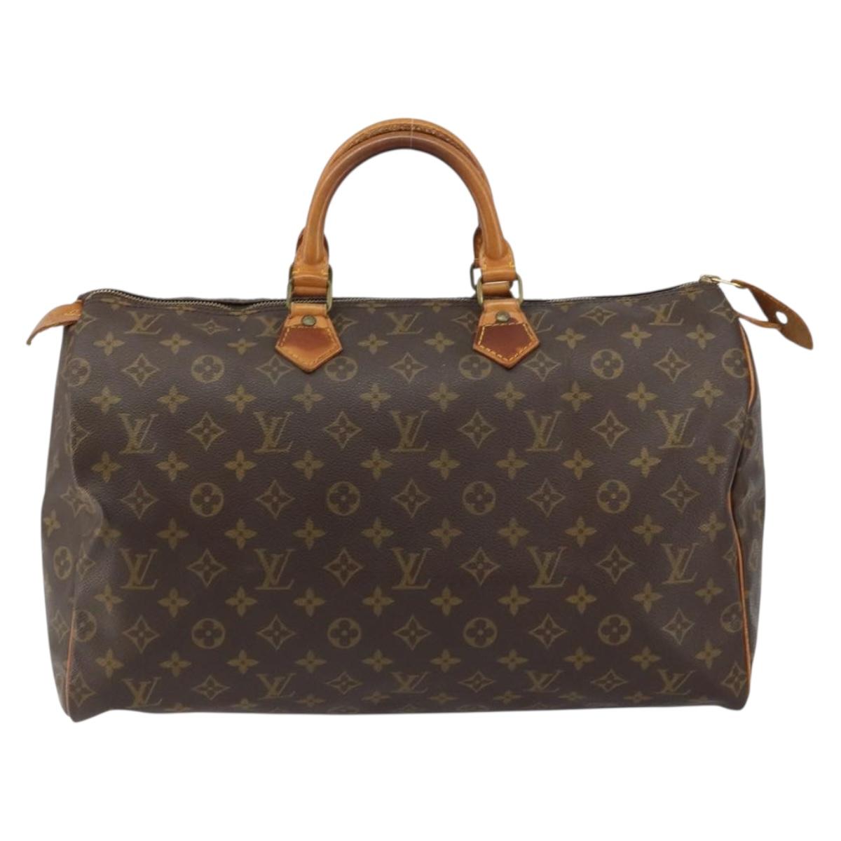 LOUIS VUITTON Monogram Speedy 40 Hand Bag M41522 LV Auth am10023