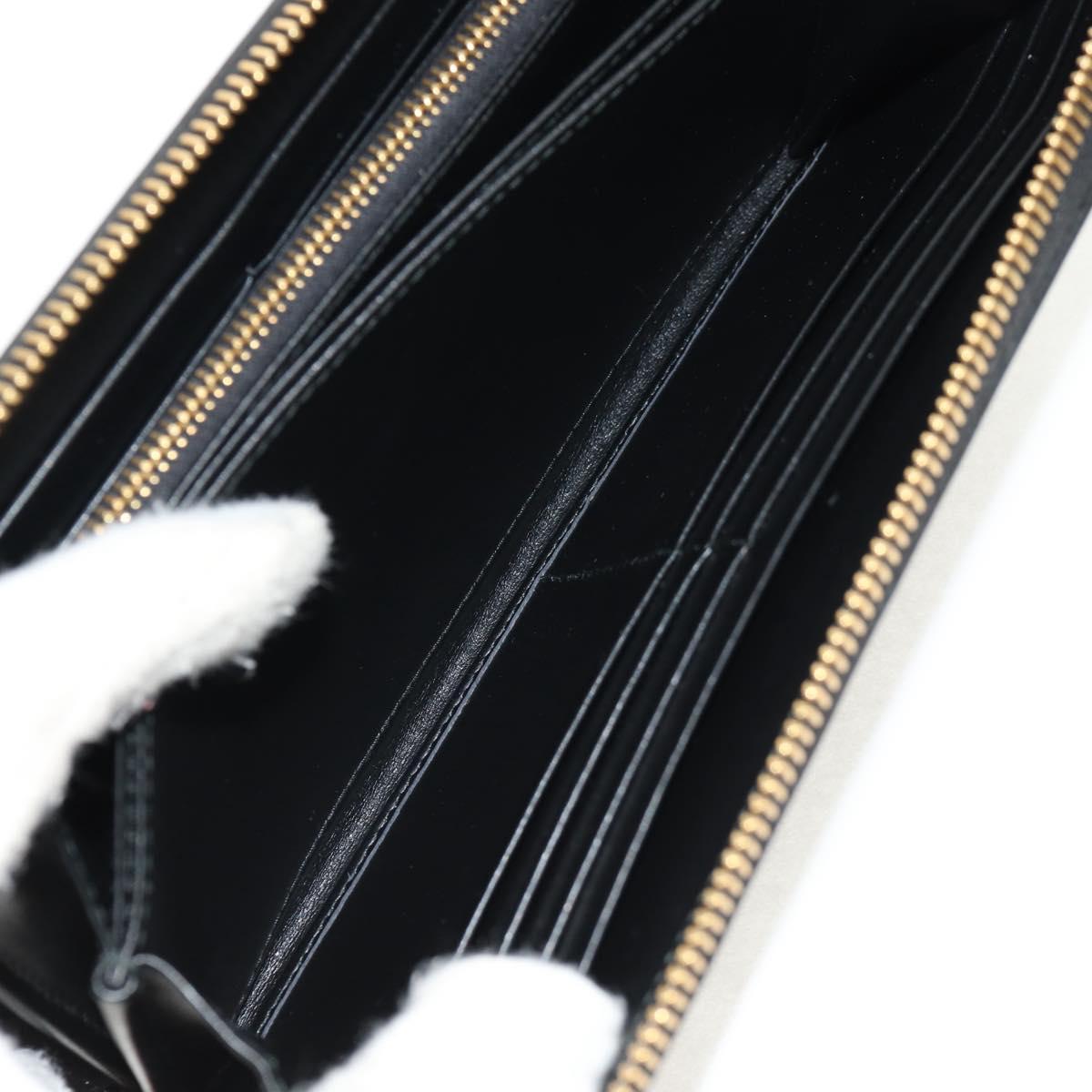 PRADA Long Wallet Leather Nylon Black Gold 1ML506 Auth am10026V